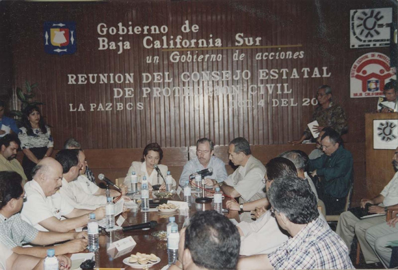 Reunión del Consejo Estatal de Protección Civil.