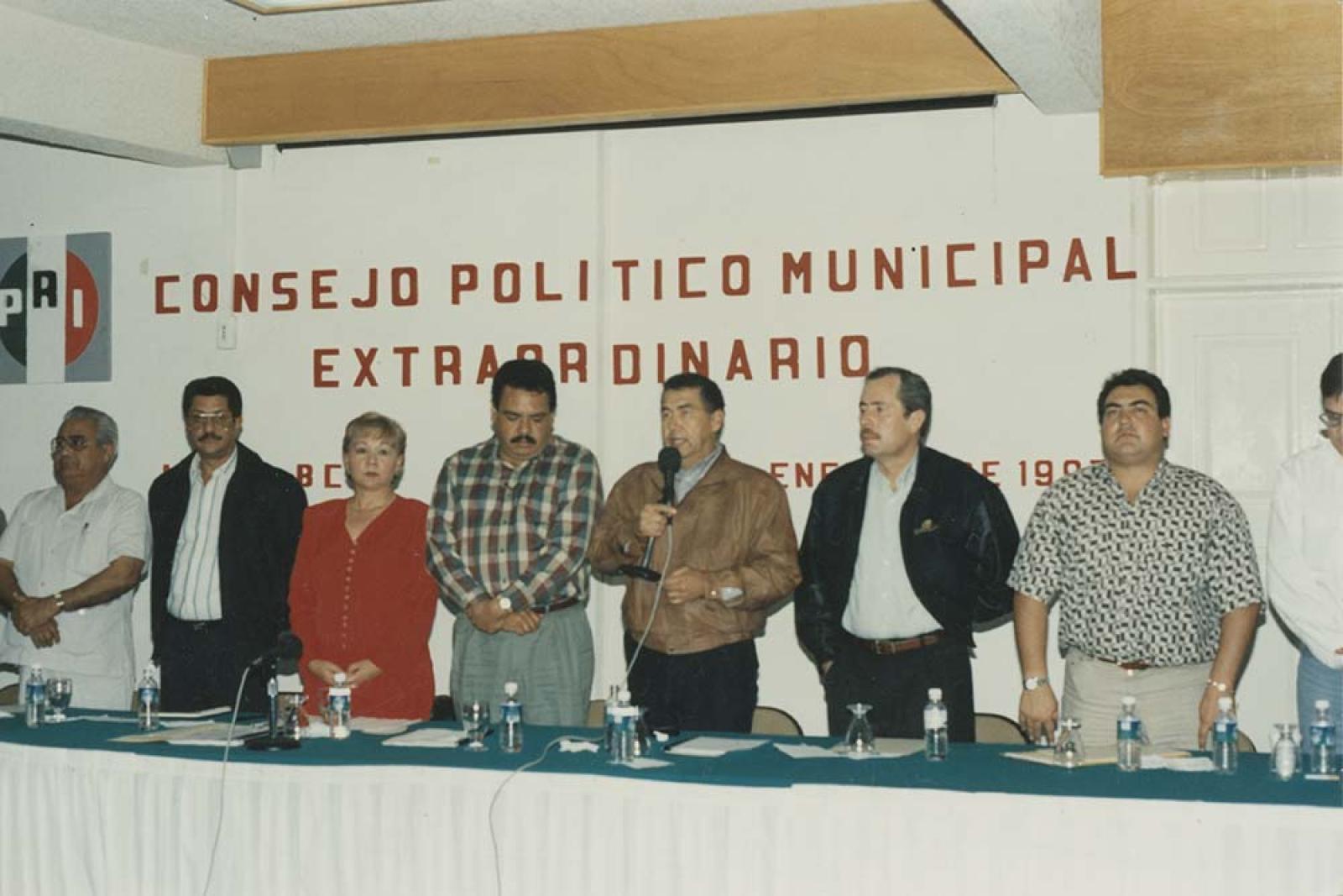 “Reunión del Consejo Político Municipal”.