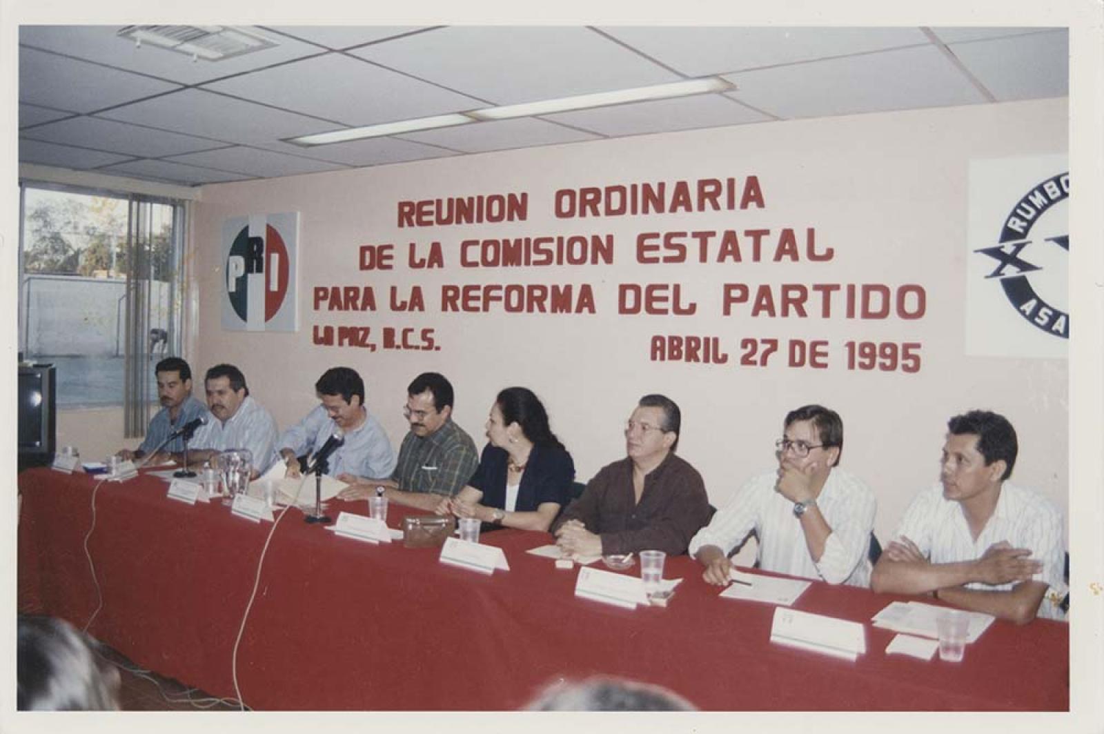 Reunión del Partido PRI.