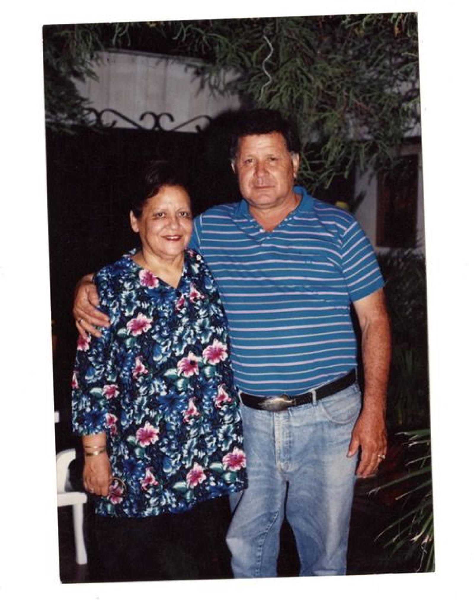 Reyes Barrón y Yolanda Vives de Barrón, retrato.