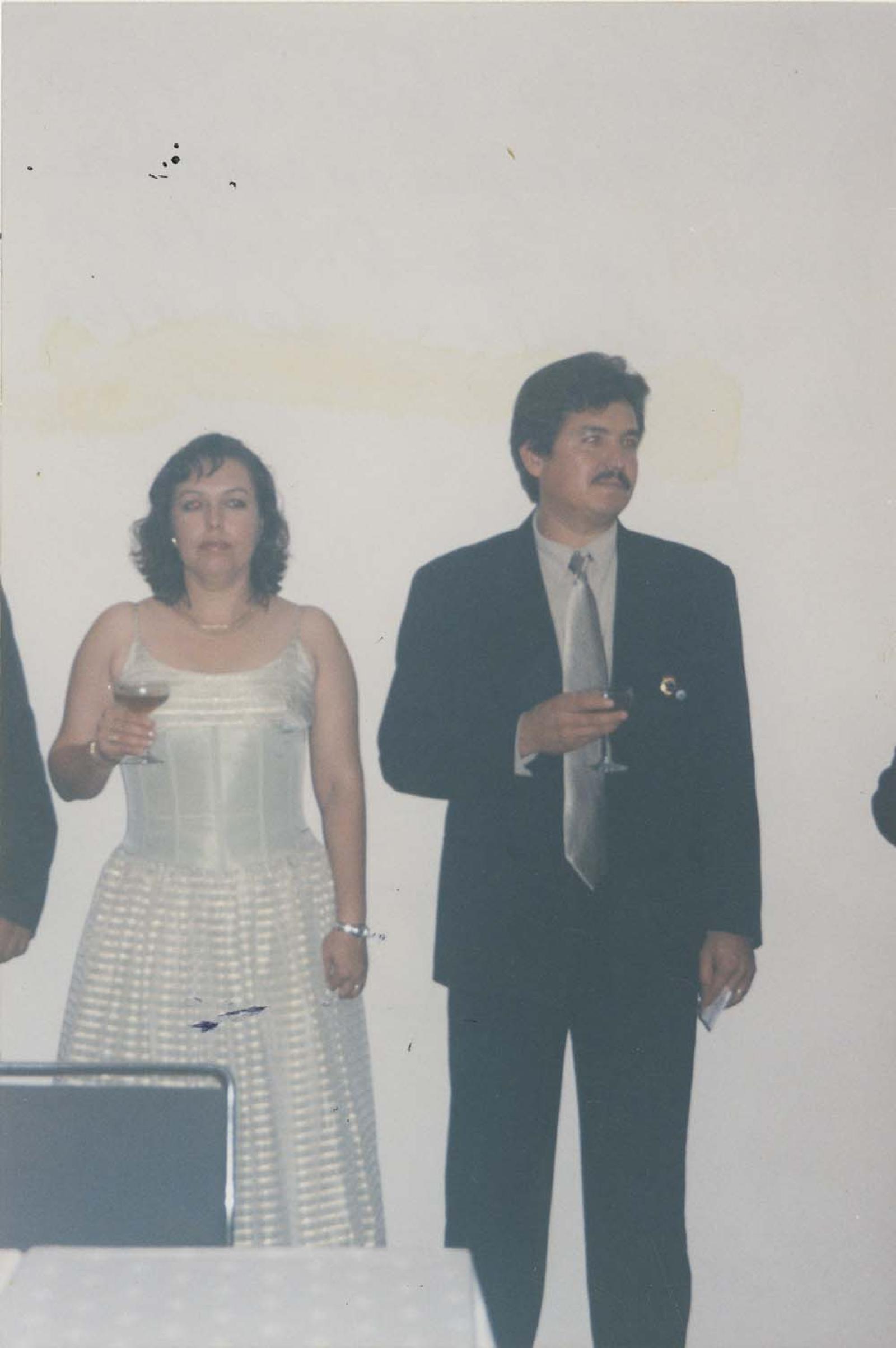 Ricardo Quintero y Arcelia de Quintero, presidentes del club Leones.