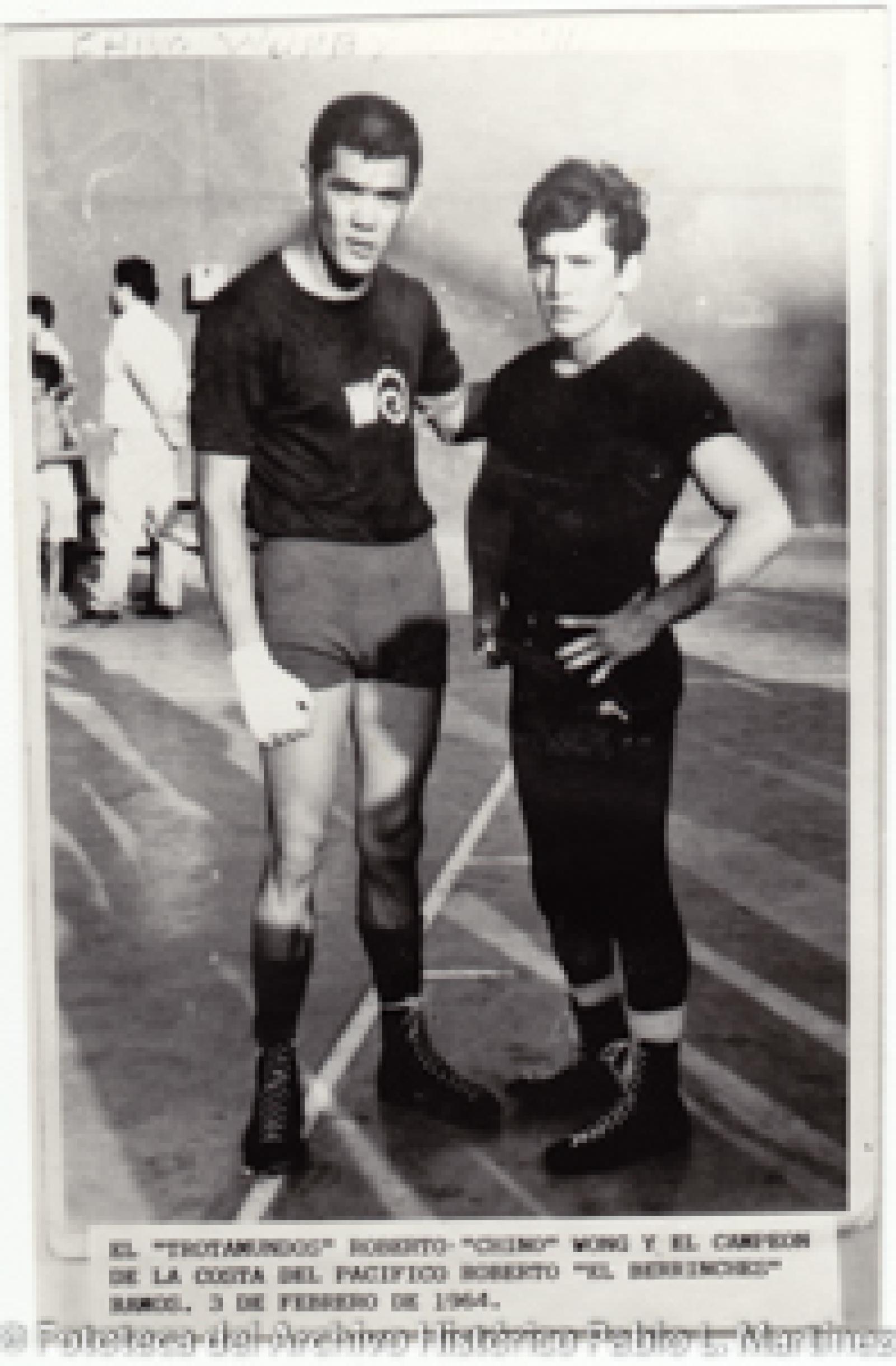 <<Roberto “Chino” Wong y Roberto “El Berrinches”>>, boxeadores.