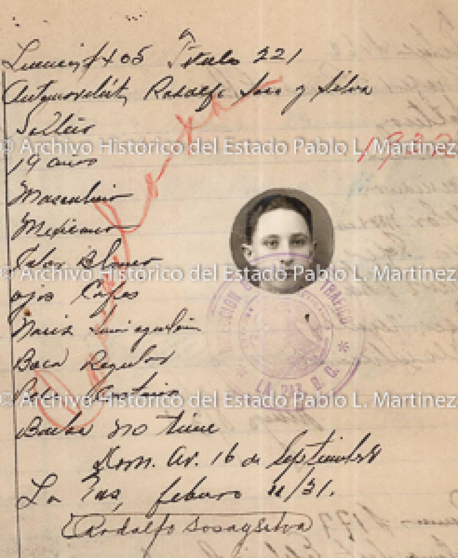 "Rodolfo Sosa y Silva", retrato.