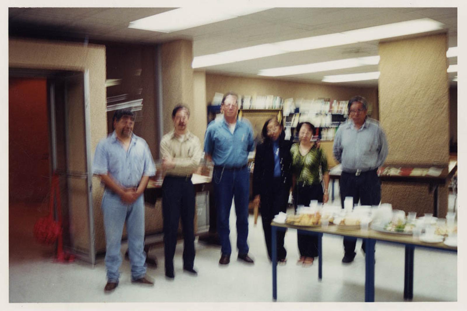 Rogelio Lara, Ernesto Adams y acompañantes, Archivo Histórico Pablo L. Martínez.