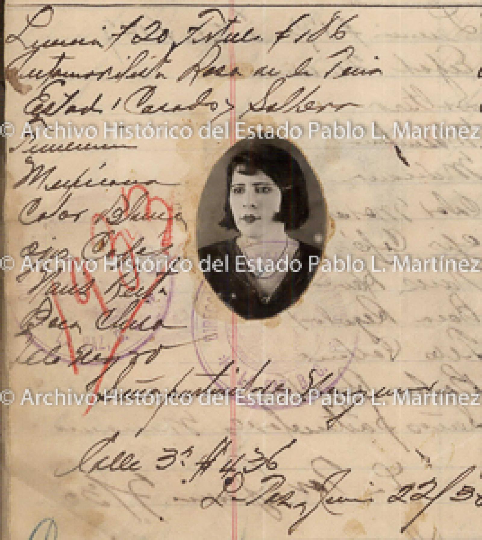 "Rosa de la Peña", retrato.