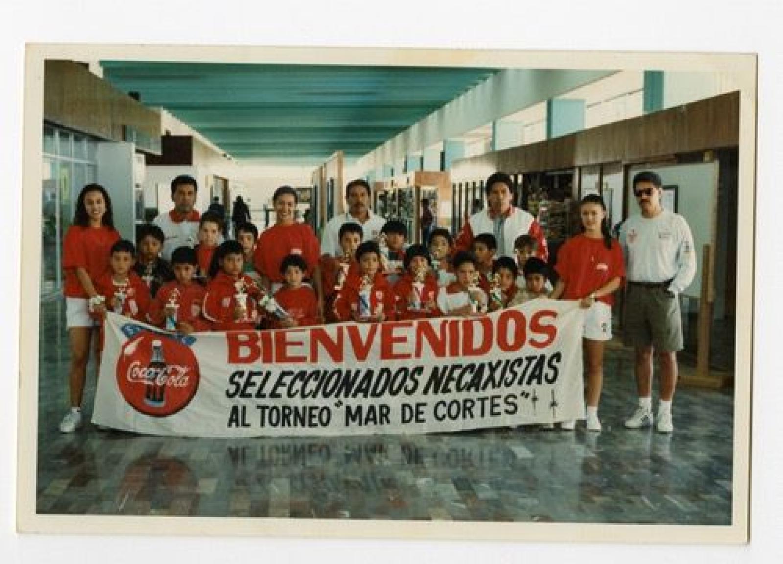 Selección infantil del Necaxa, retrato de grupo.