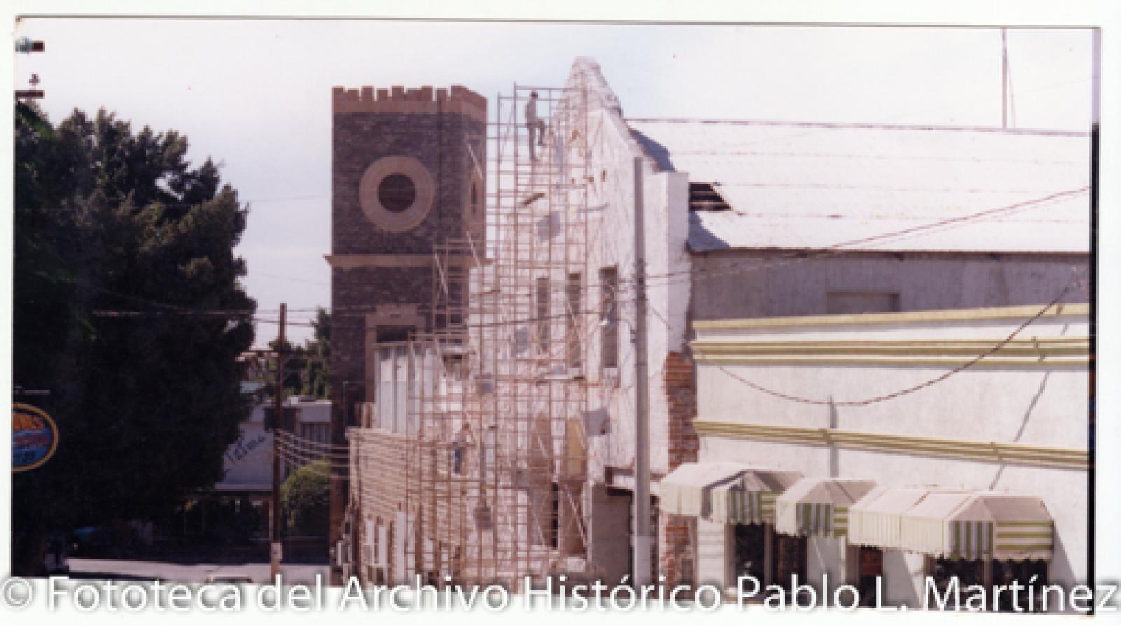 Teatro Juárez, en obras de mantenimiento.