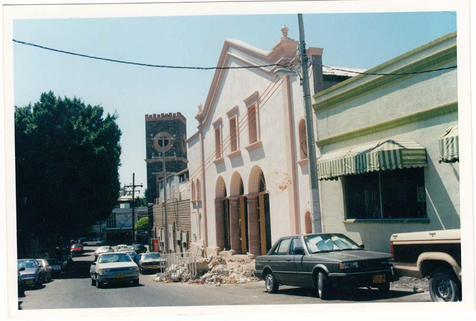 Teatro Juárez en remodelación.
