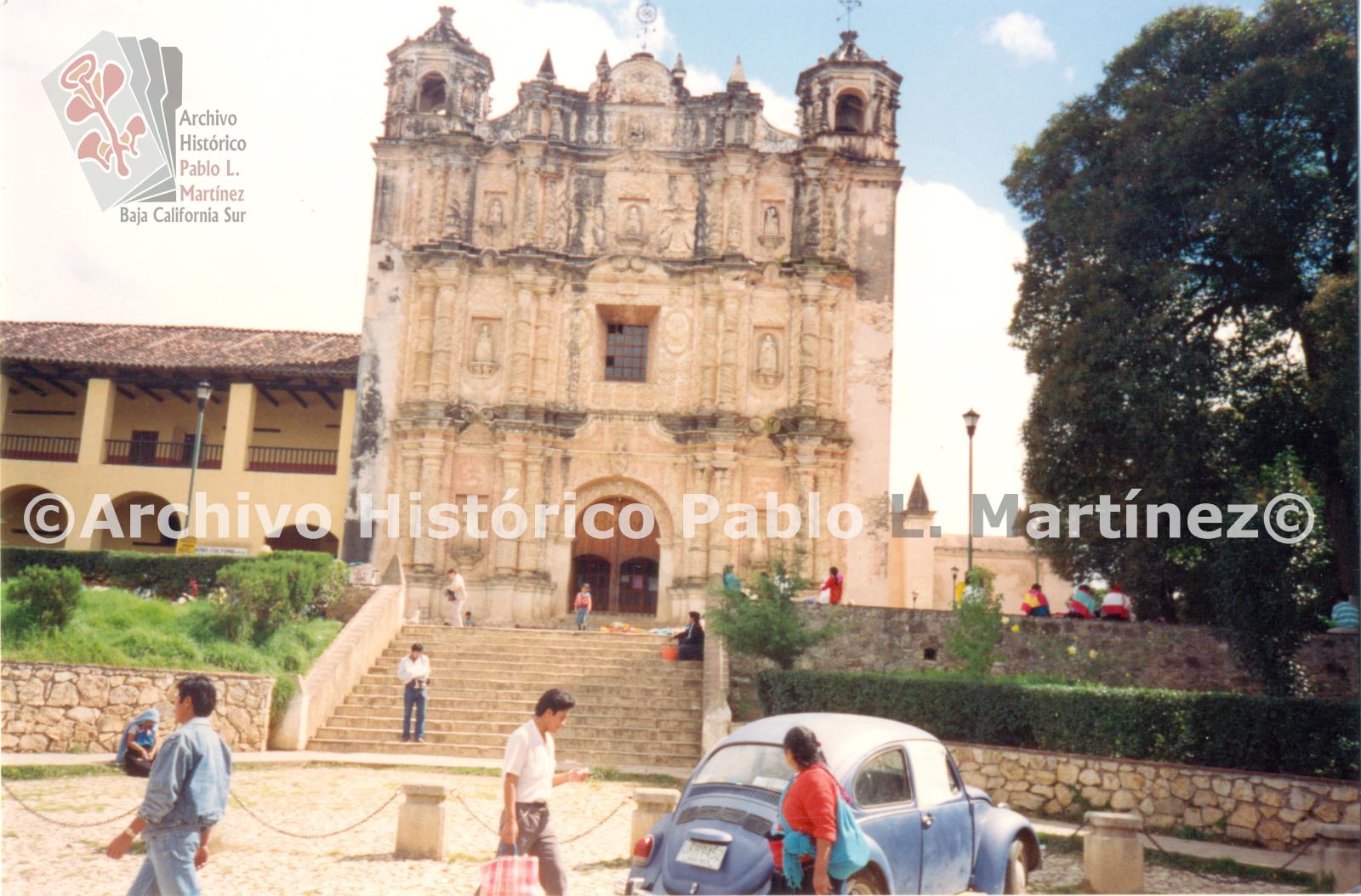 Templo y antiguo Convento de Santo Domingo de Guzmán en Chiapas, México.