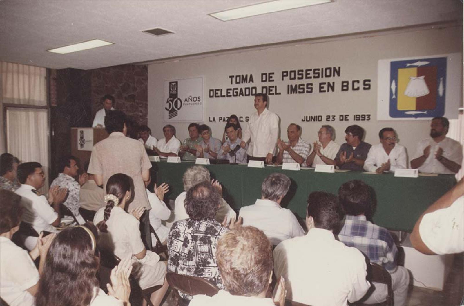 Toma de posesión delegado del IMSS en Baja California Sur.