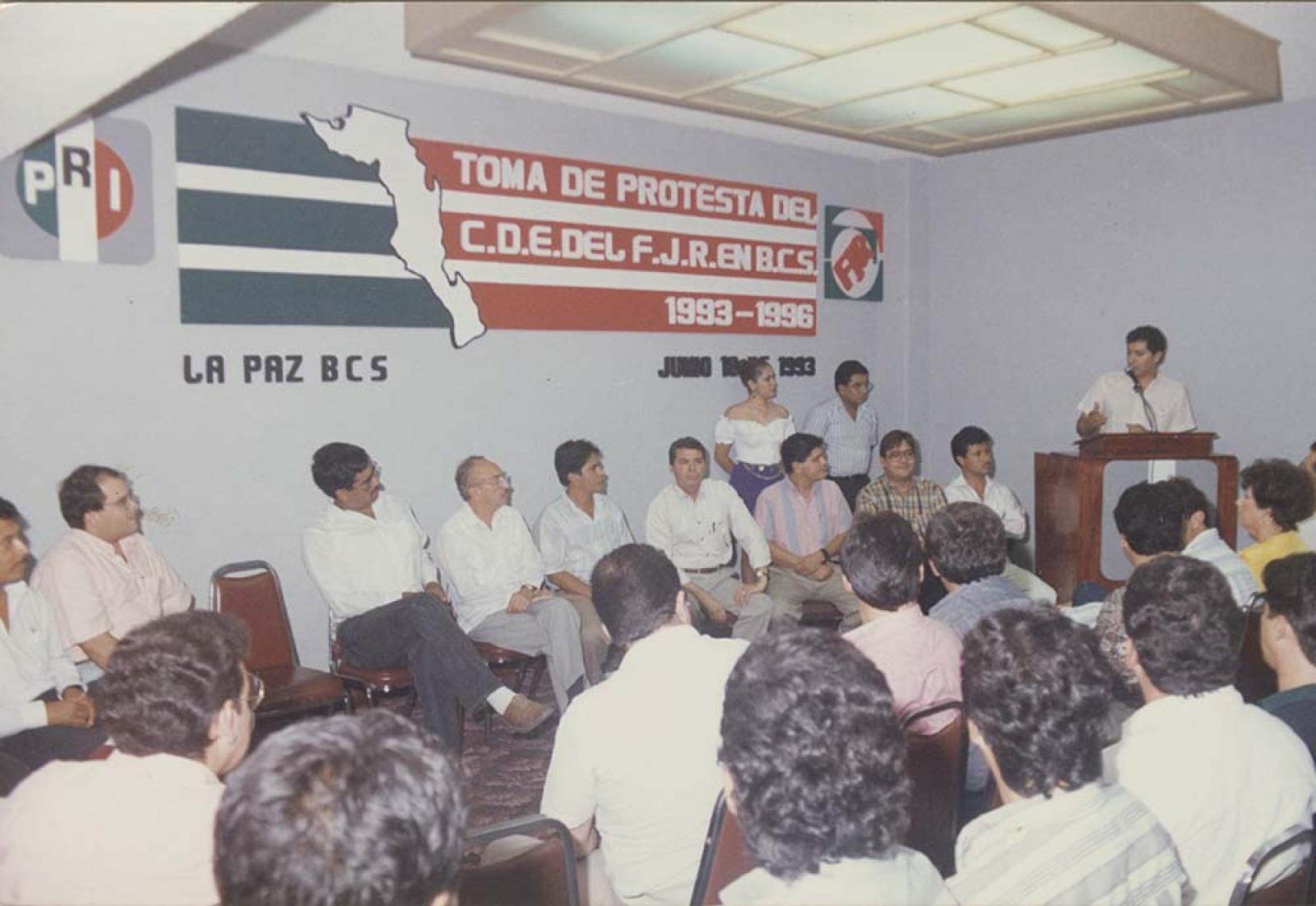 Toma de protesta de funcionarios públicos.