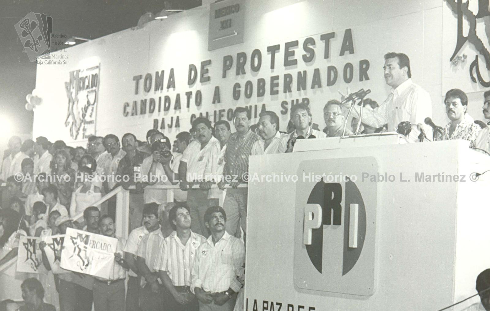Toma de protesta de Guillermo Mercado Romero como candidato a gobernador de Baja California Sur.