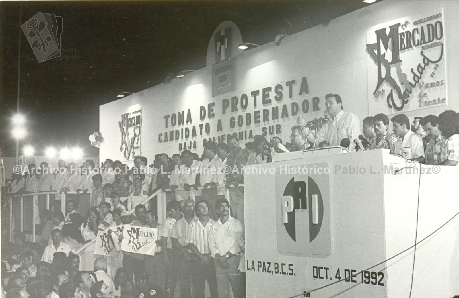 Toma de protesta de Guillermo Mercado Romero como candidato a gobernador de Baja California Sur