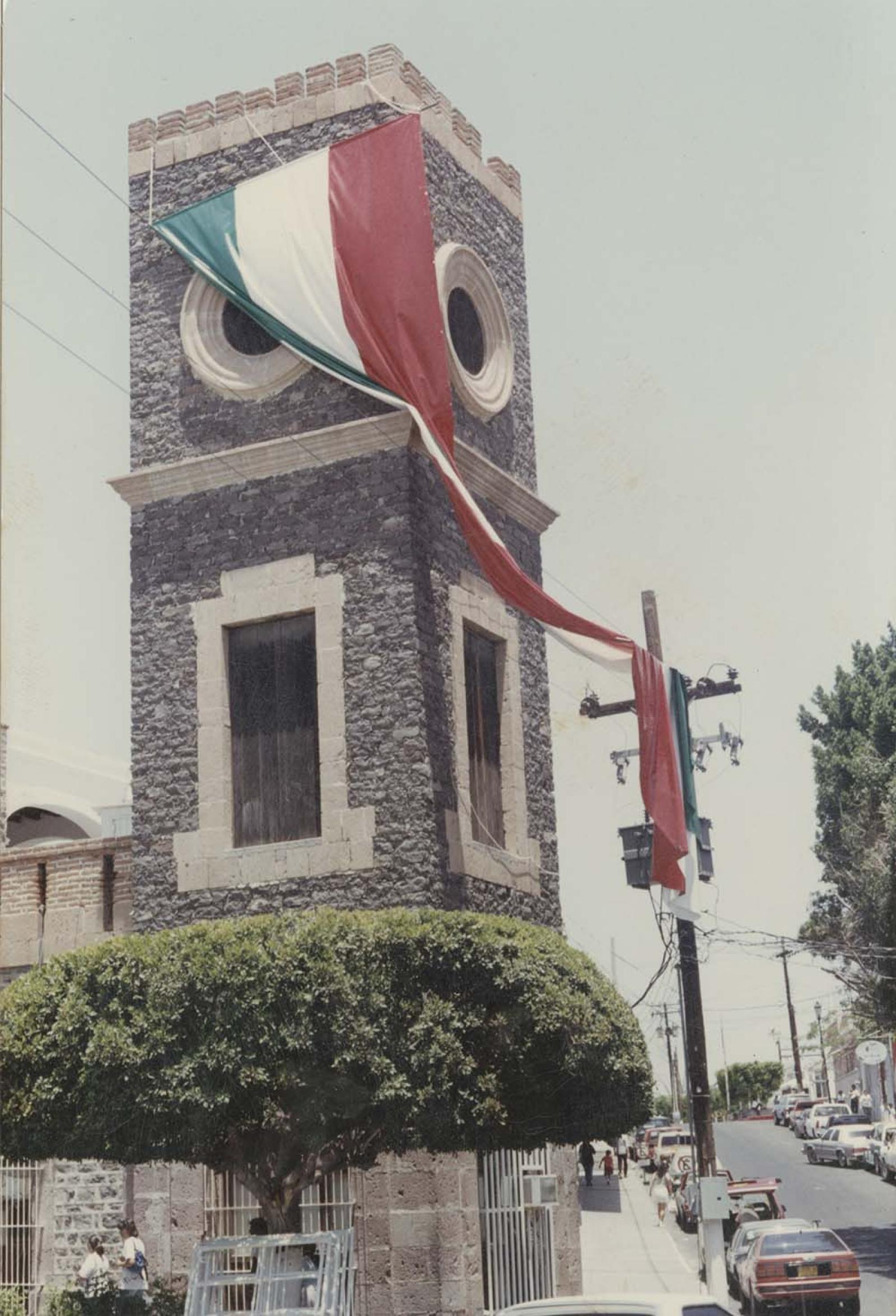Torre del antiguo edificio del Ayuntamiento de La Paz.