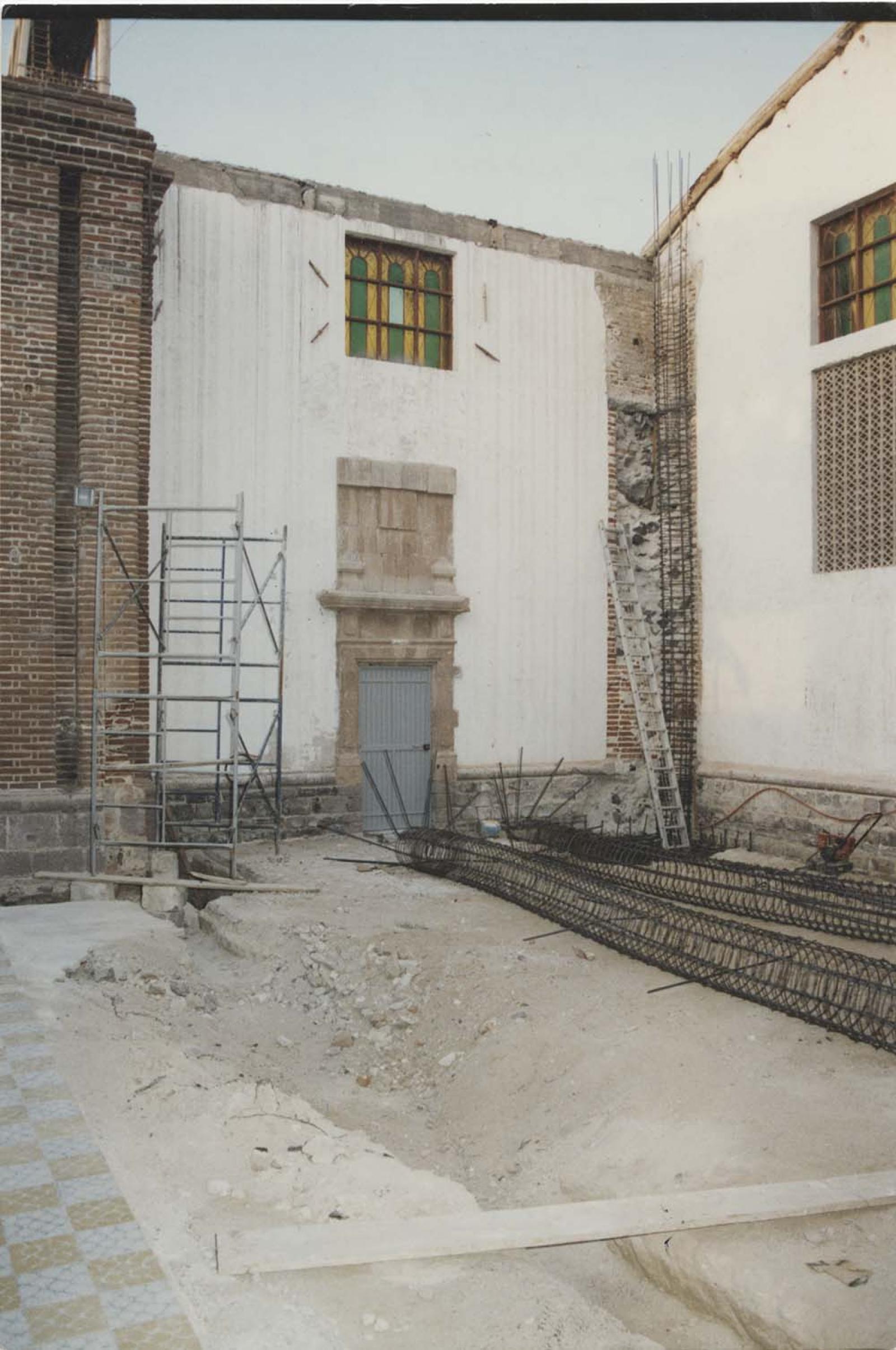 “Trabajos de ampliación del Santuario”.