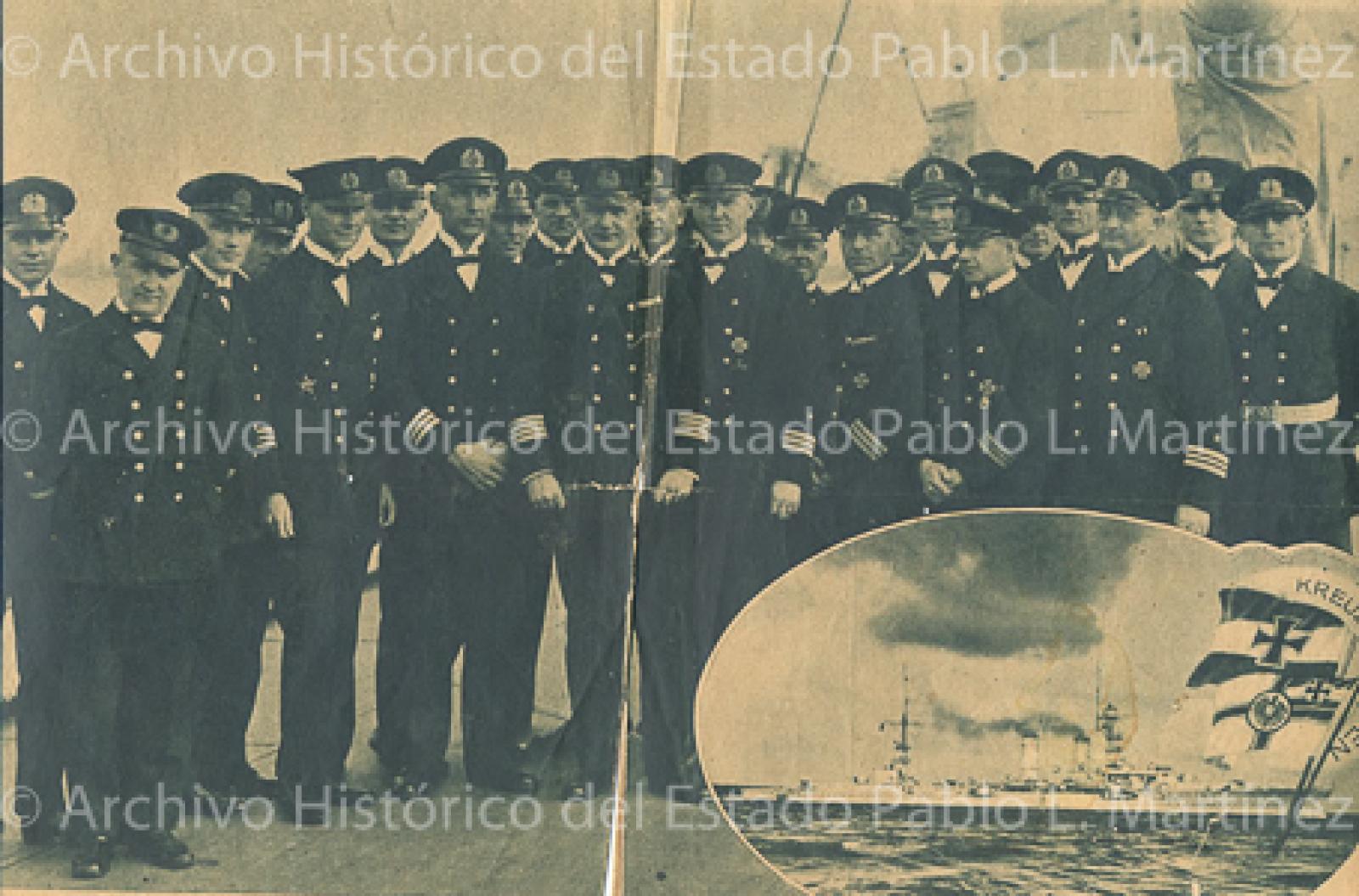 Tripulación de Crucero de Guerra Alemán Emden.