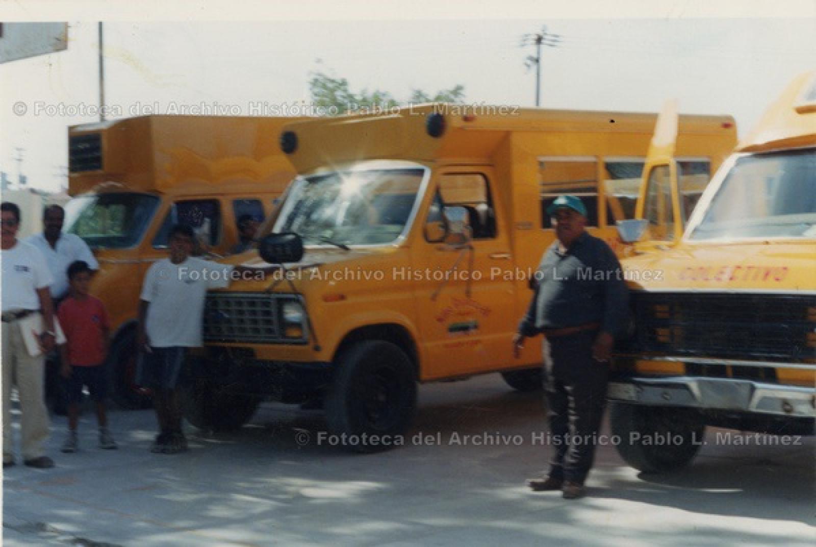 Unidades de transporte público.