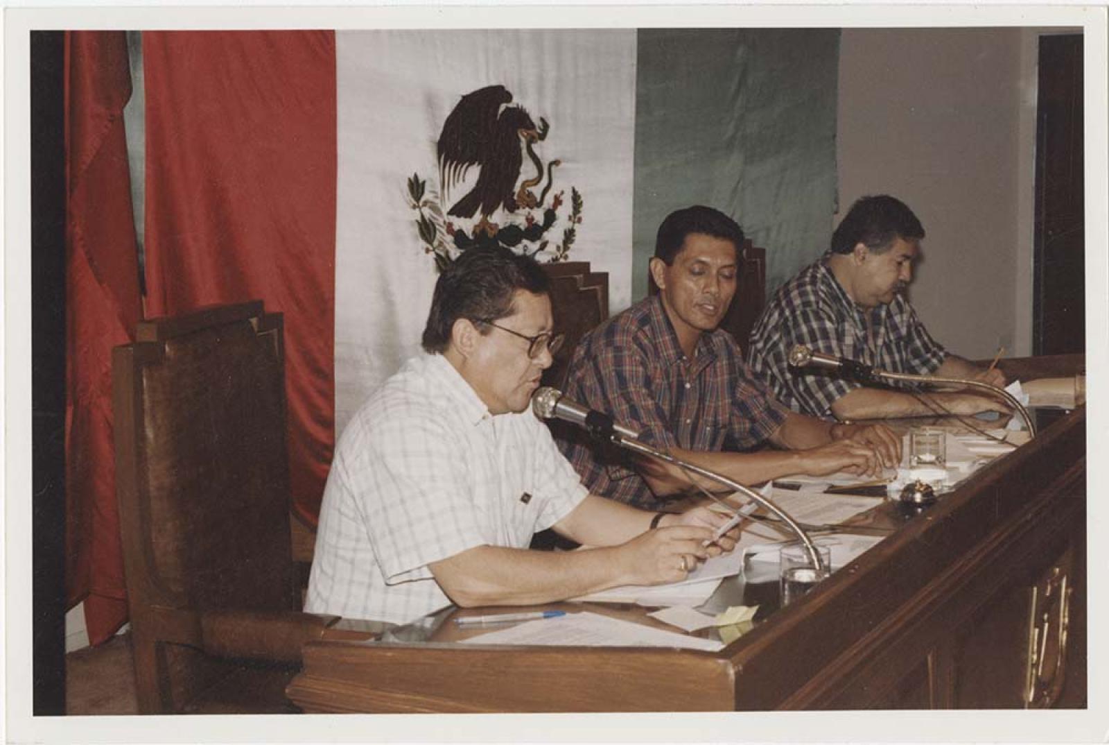 Valentín Castro Burgoin en acto público.