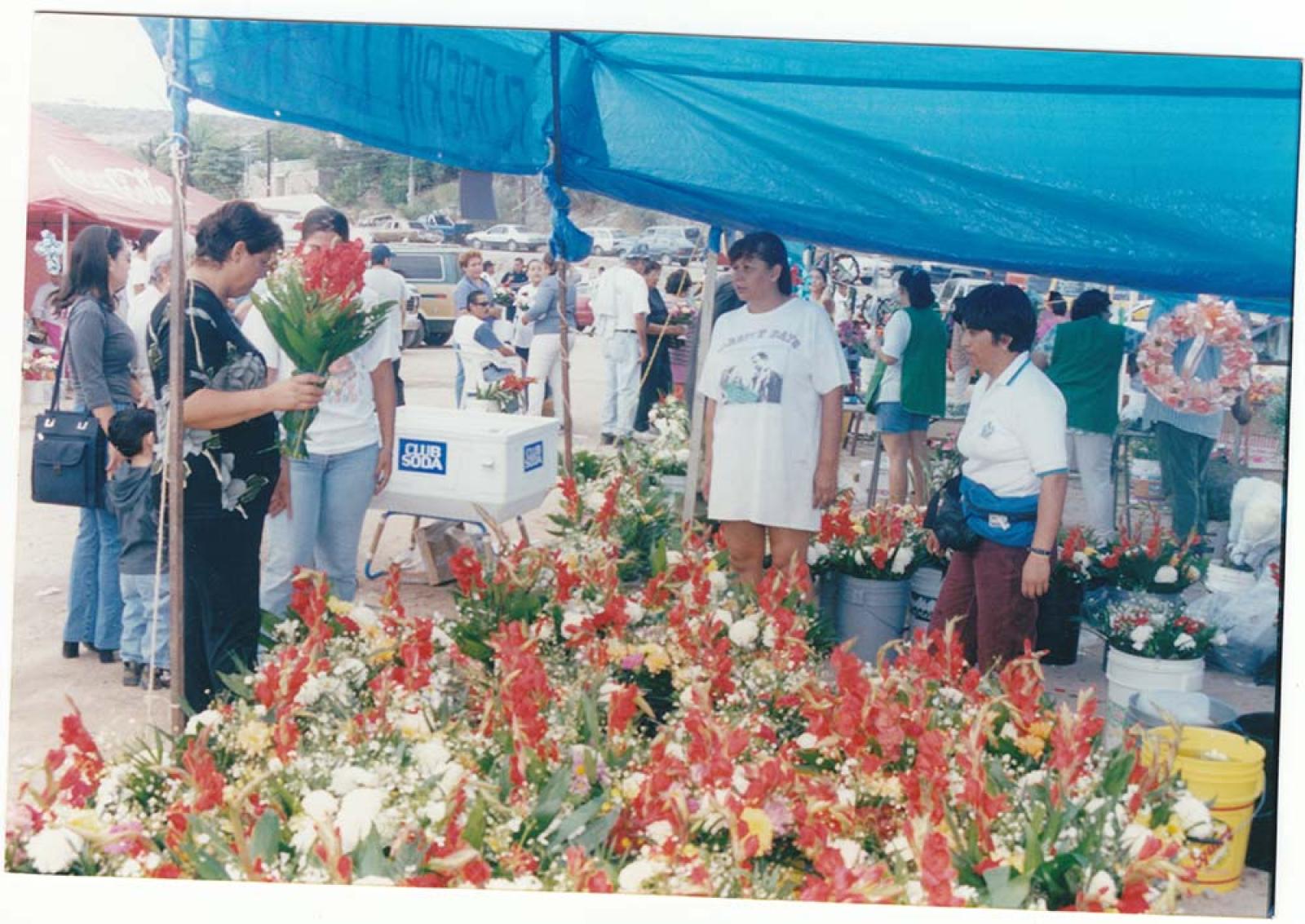 Venta de arreglos florales.
