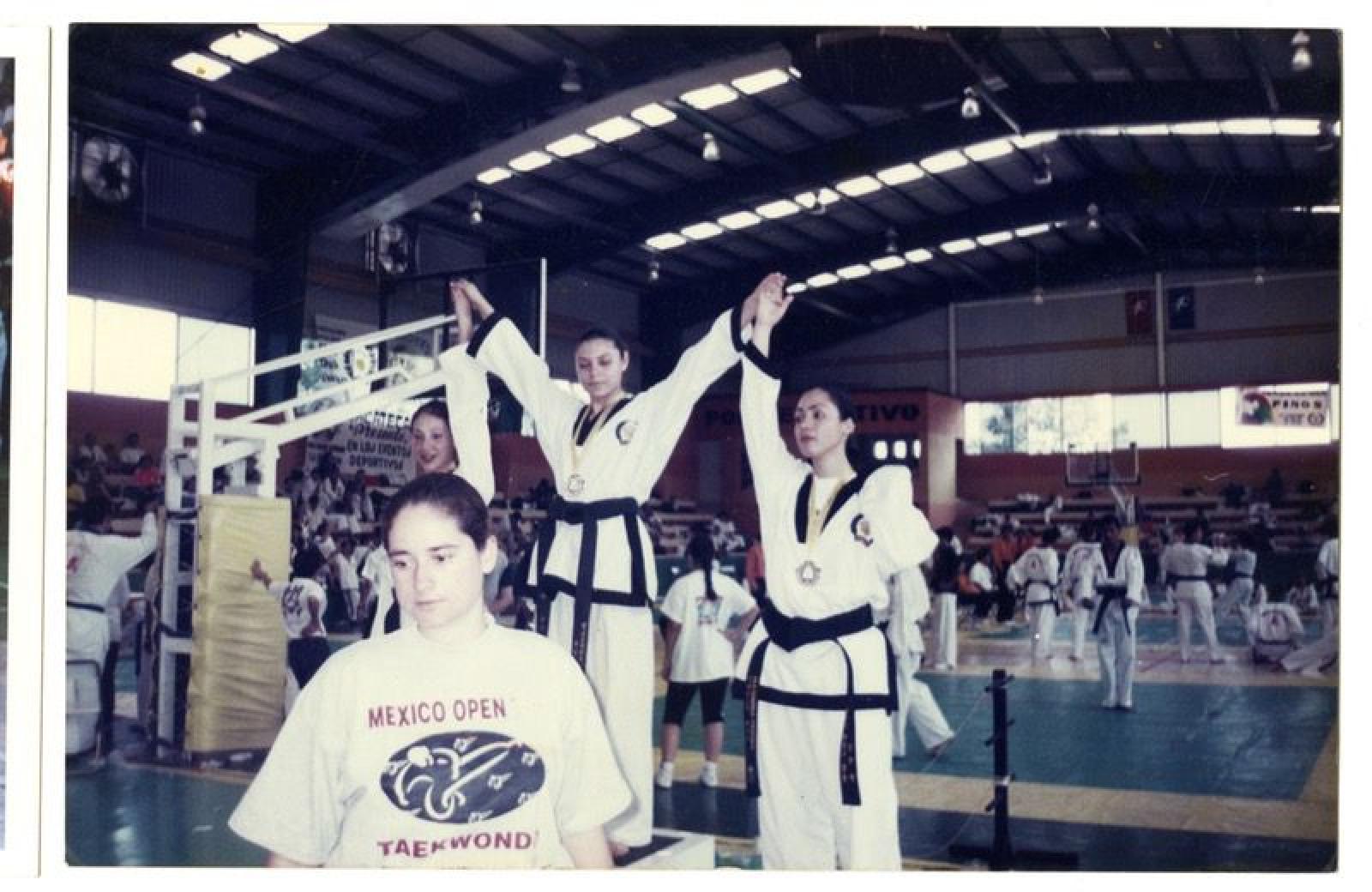 Verónica, primer lugar en Moo Duk Kwan.