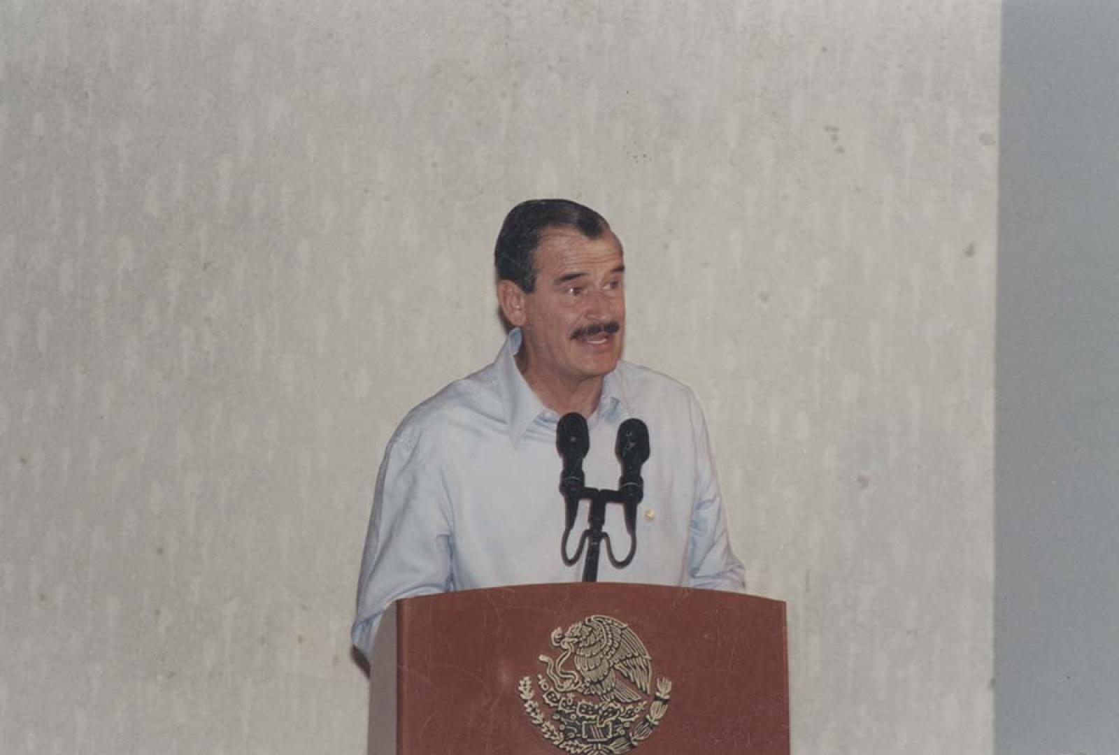 Vicente Fox, retrato.