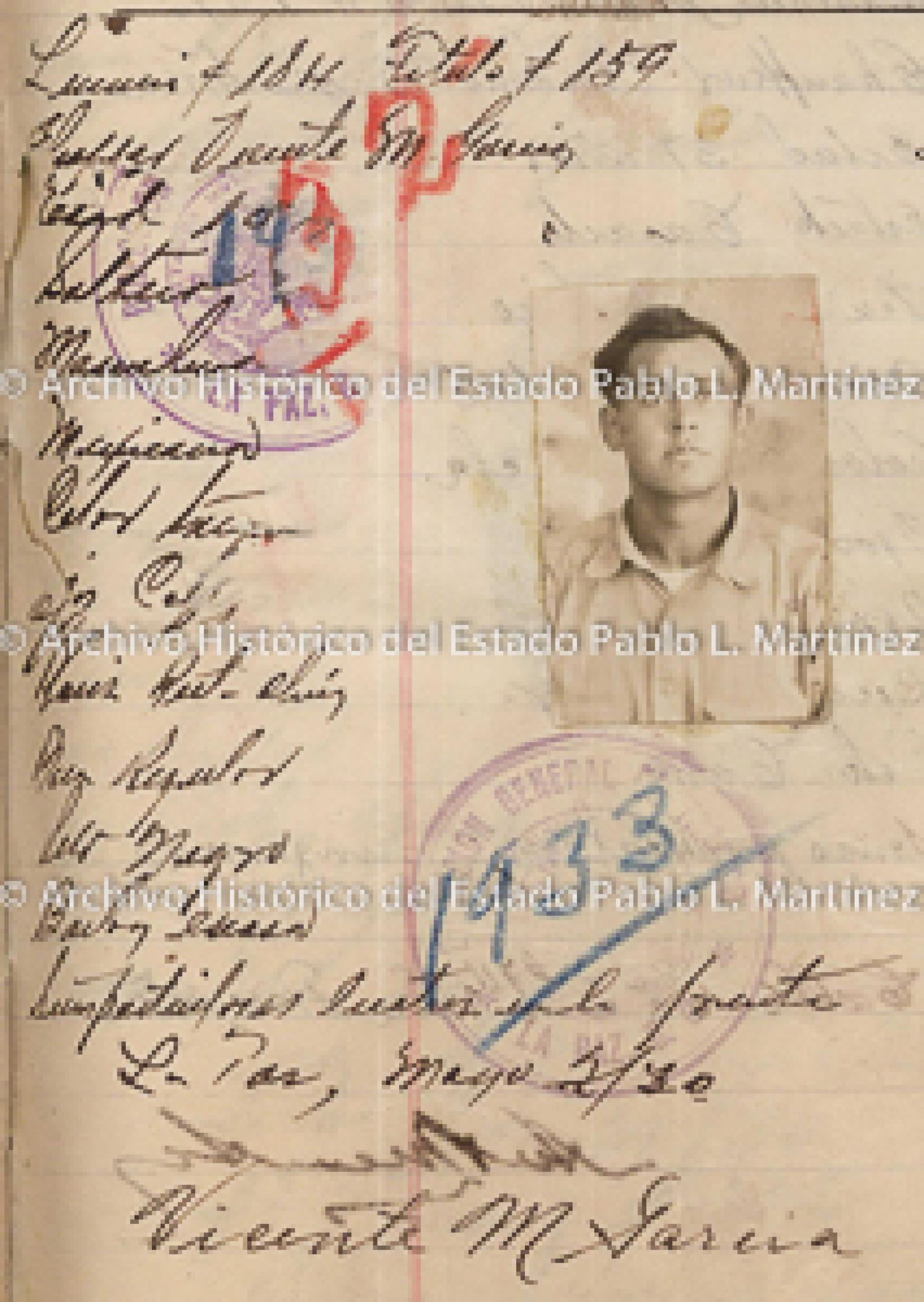 "Vicente M. García", retrato.
