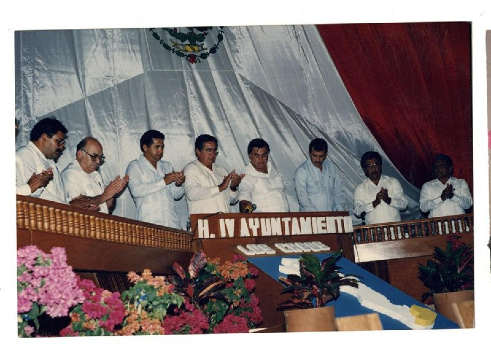 Víctor Liceaga y José Carlos Cota en evento del H. IV Ayuntamiento en Los Cabos, Baja California Sur.