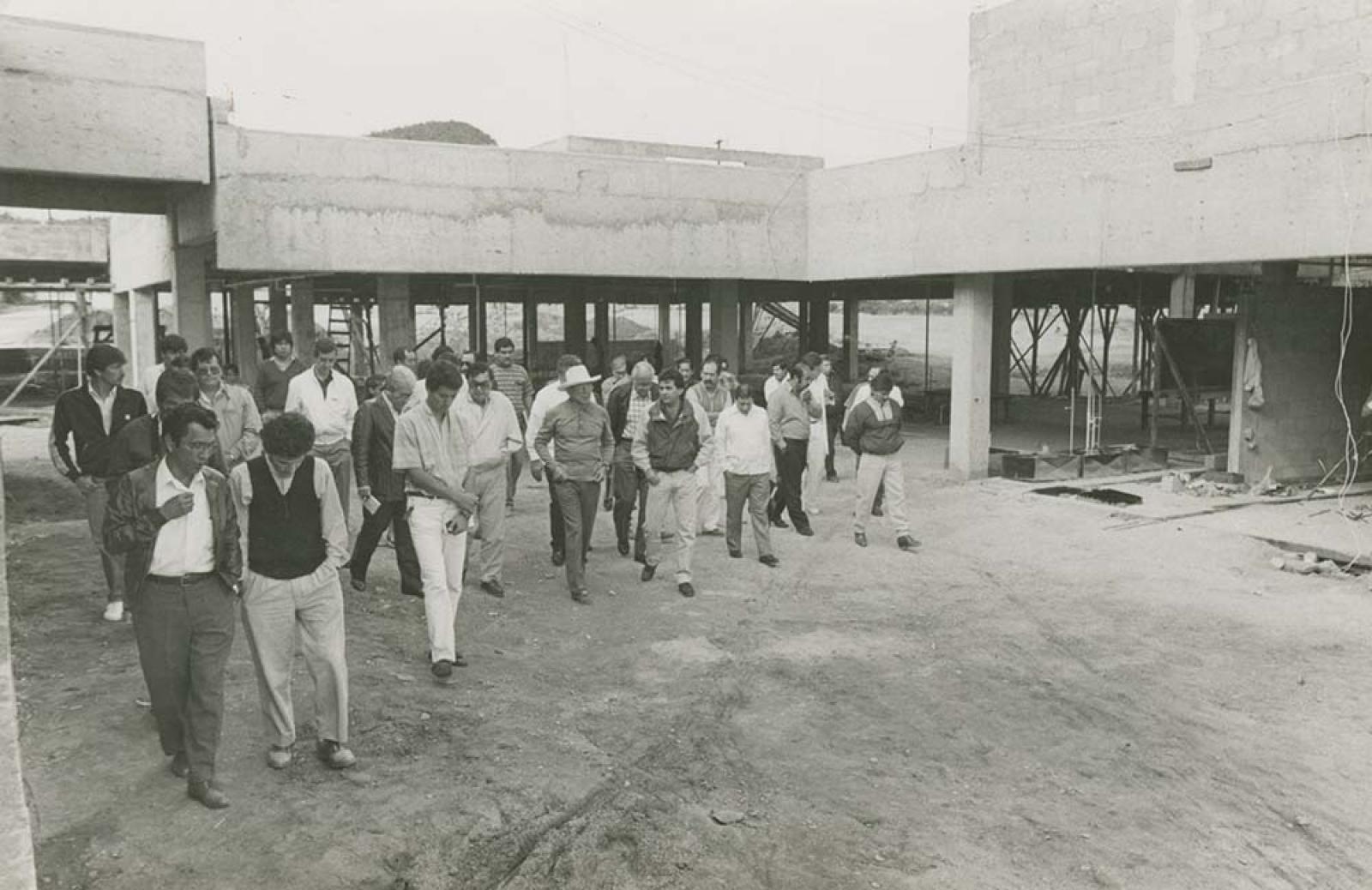 Víctor Manuel Liceaga en recorrido de trabajo.
