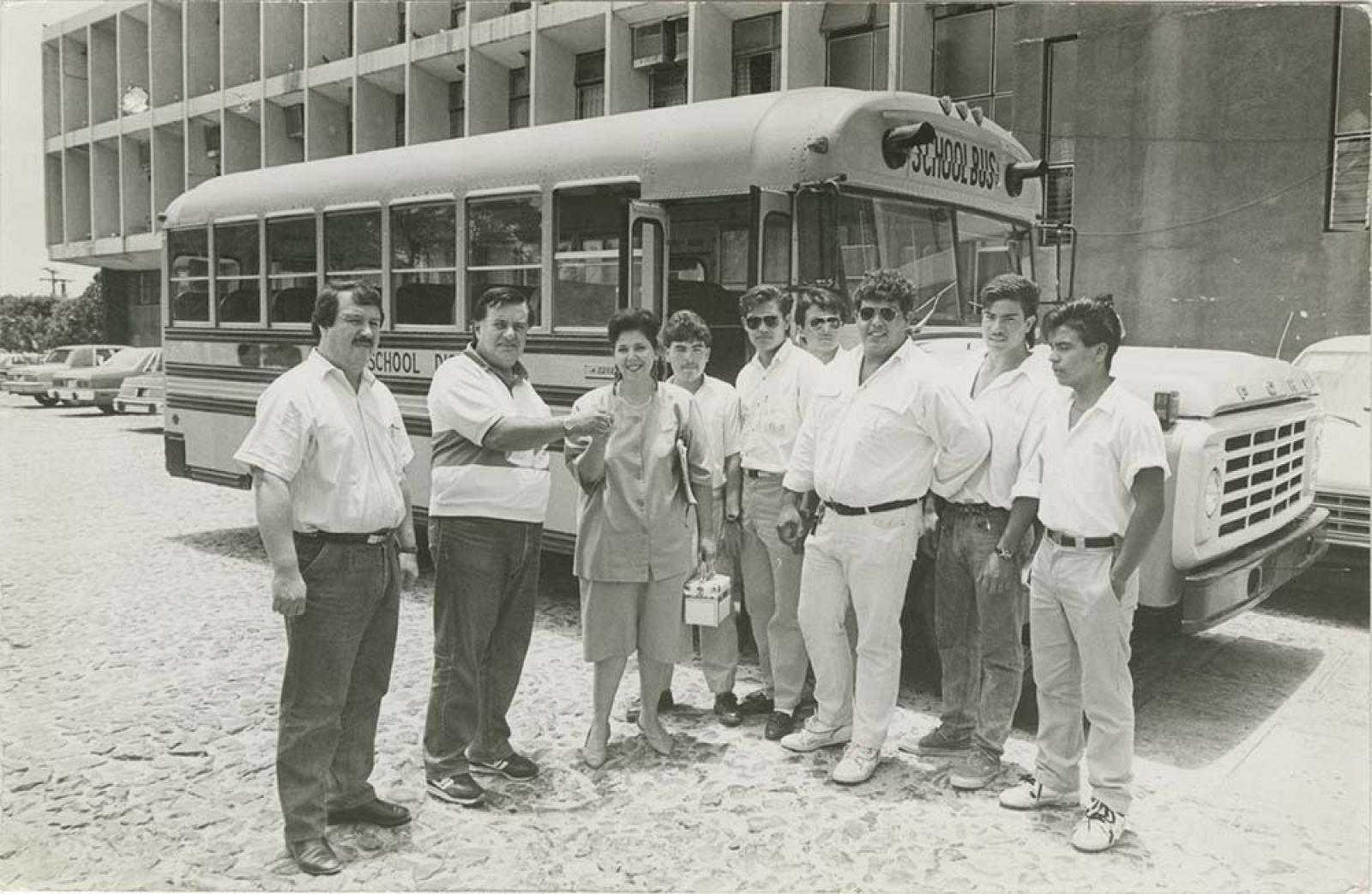 Víctor Manuel Liceaga y acompañantes.