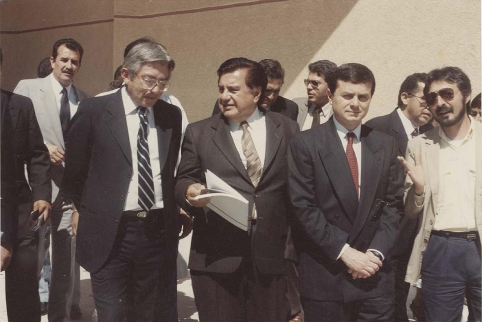 Víctor Manuel Liceaga y acompañantes.