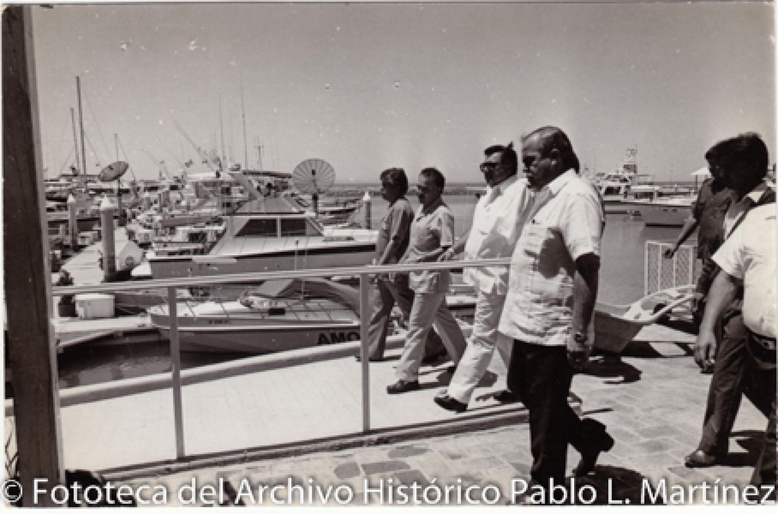 Víctor Manuel  Liceaga y Antonio Wilson, en gira de trabajo.