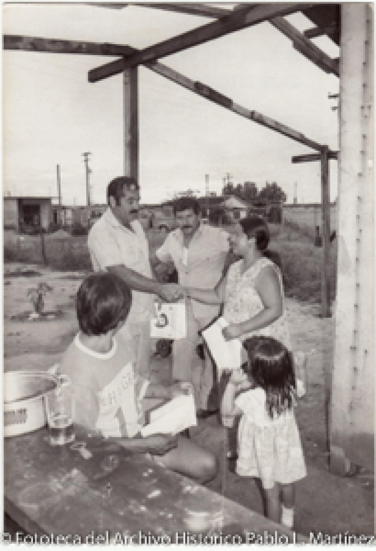 “Visitas casa por casa, colonia Las Garzas”.