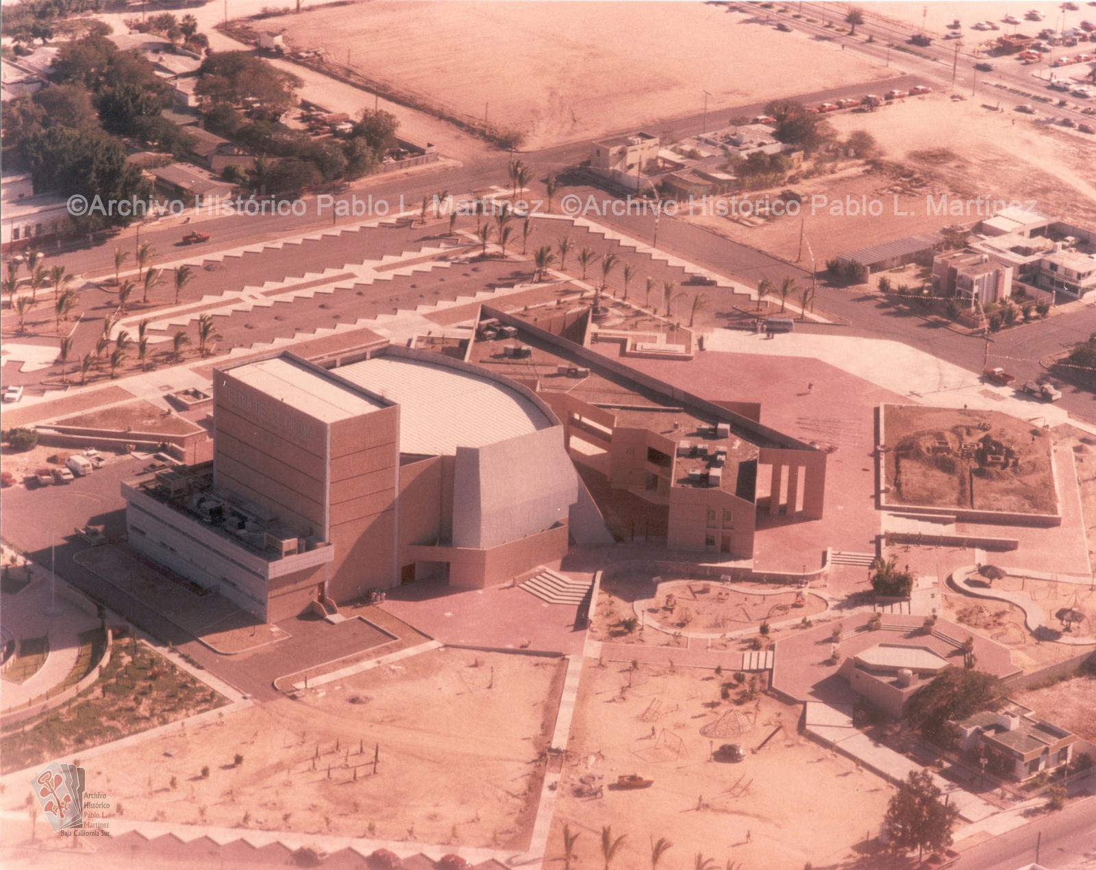 Vista áerea de la Unidad Cultural Jesús Castro Agúndez desde el lado norte.