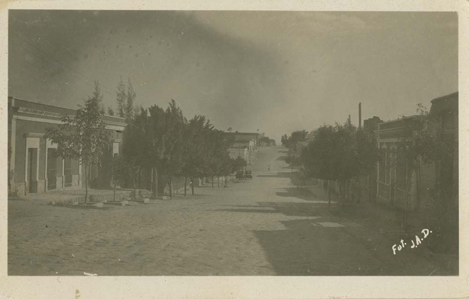 Vista de panorámica de calle de La Paz.