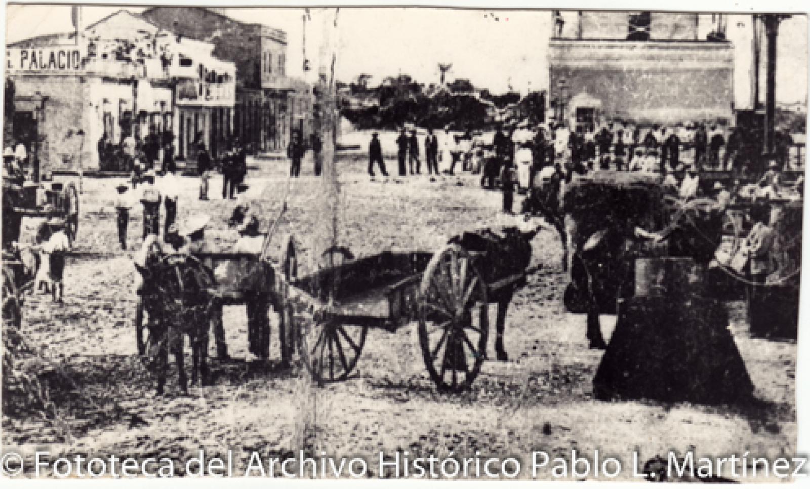 Vista general de calle de La Paz.