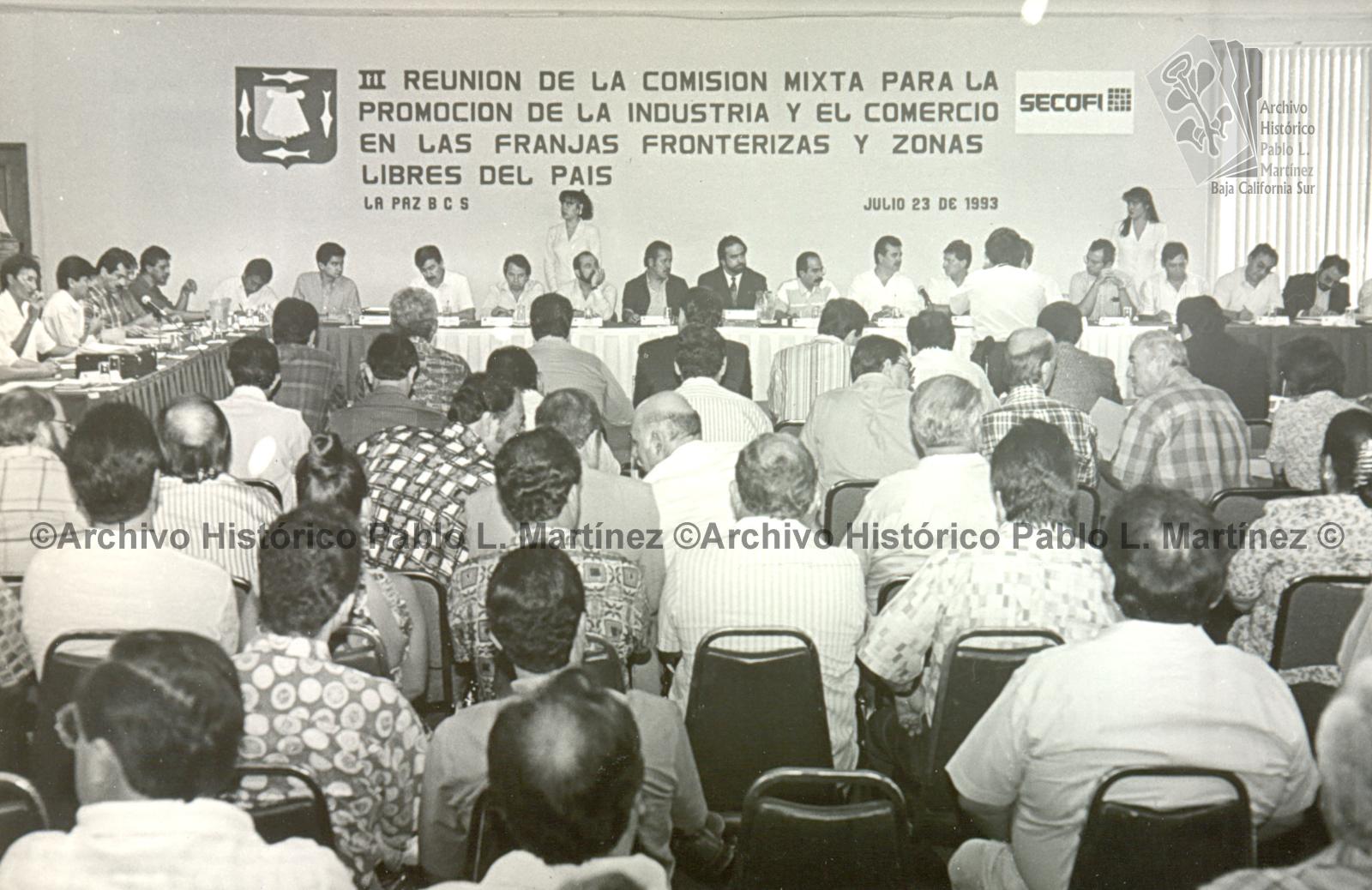 Vista general de la III Reunión de la Comisión Mixta para la Promoción de la Industria y el Comercio en las Franjas Fronterizas Zonas Libres del País.