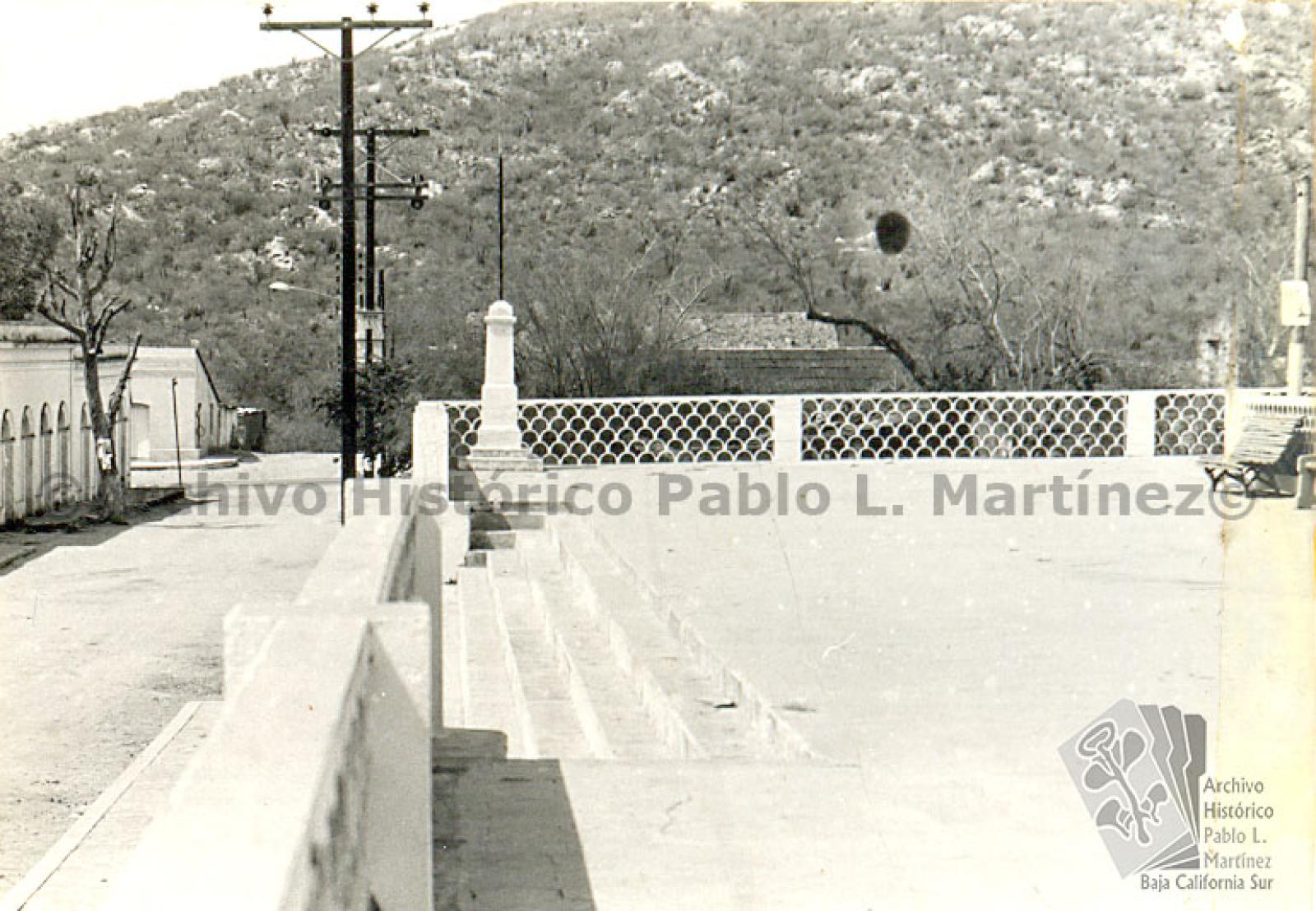 Vista panorámica al parque Miguel Hidalgo en El Triunfo, Baja California Sur.