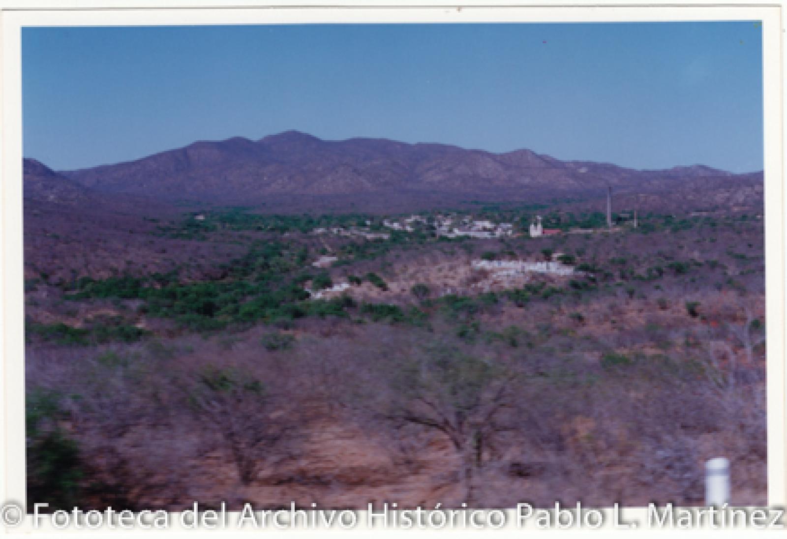 Vista panorámica al pueblo de El Triunfo, Baja California Sur.