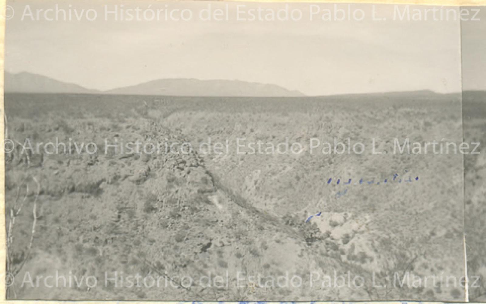 Vista panorámica del predio Ojo de Agua de las Palmas.
