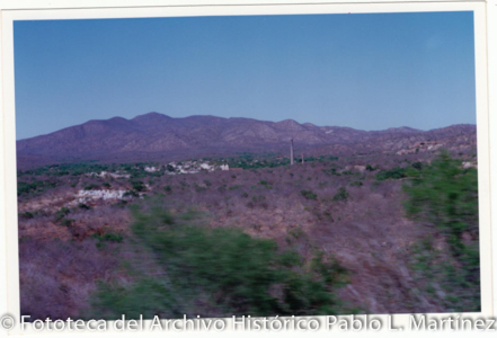 Vista panorámica del pueblo minero de El Triunfo, Baja California Sur.