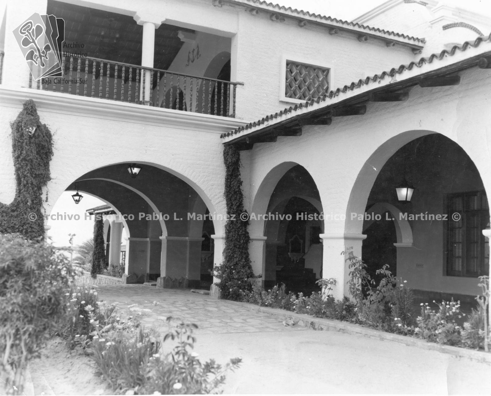Vista parcial de la Casa Presidencial El Caimancito, en La Paz, Baja California.