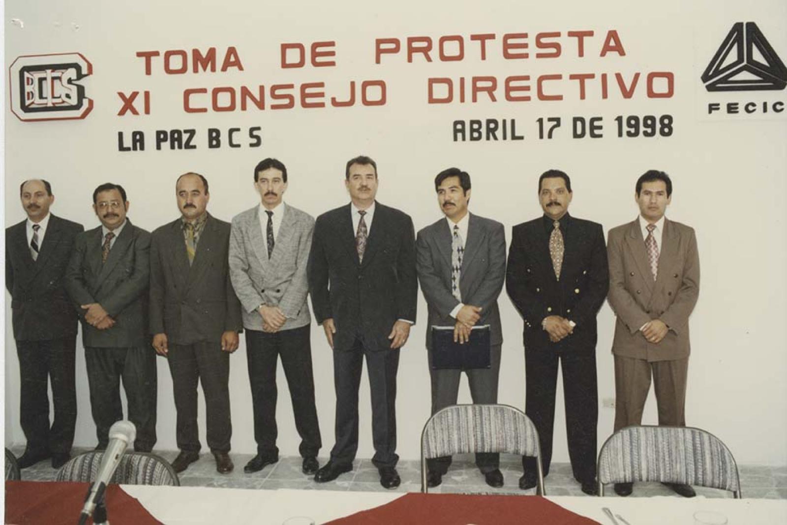 XI Consejo directivo, toma de protesta.