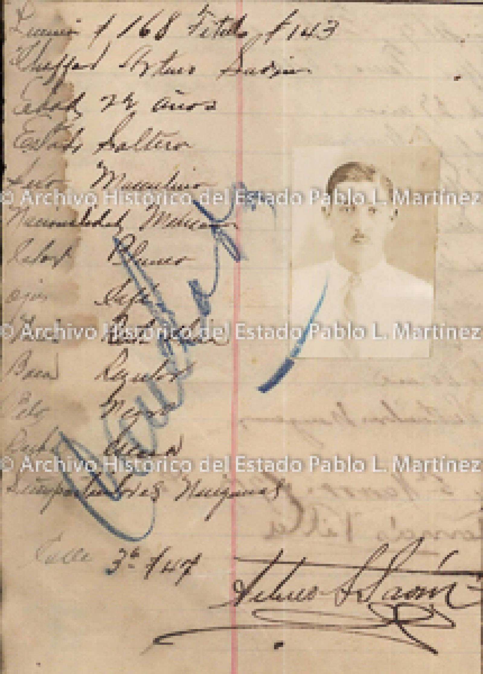 "Ygnacio C. Flores", retrato.