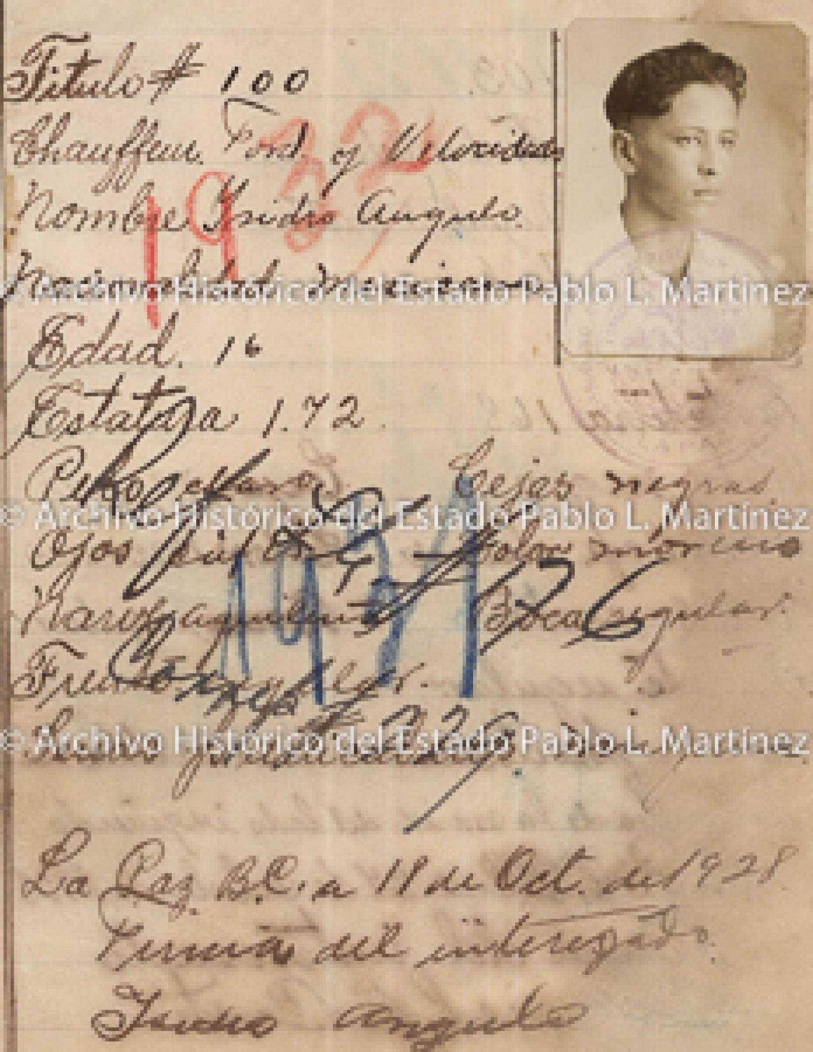 "Ysidro Angúlo", retrato.