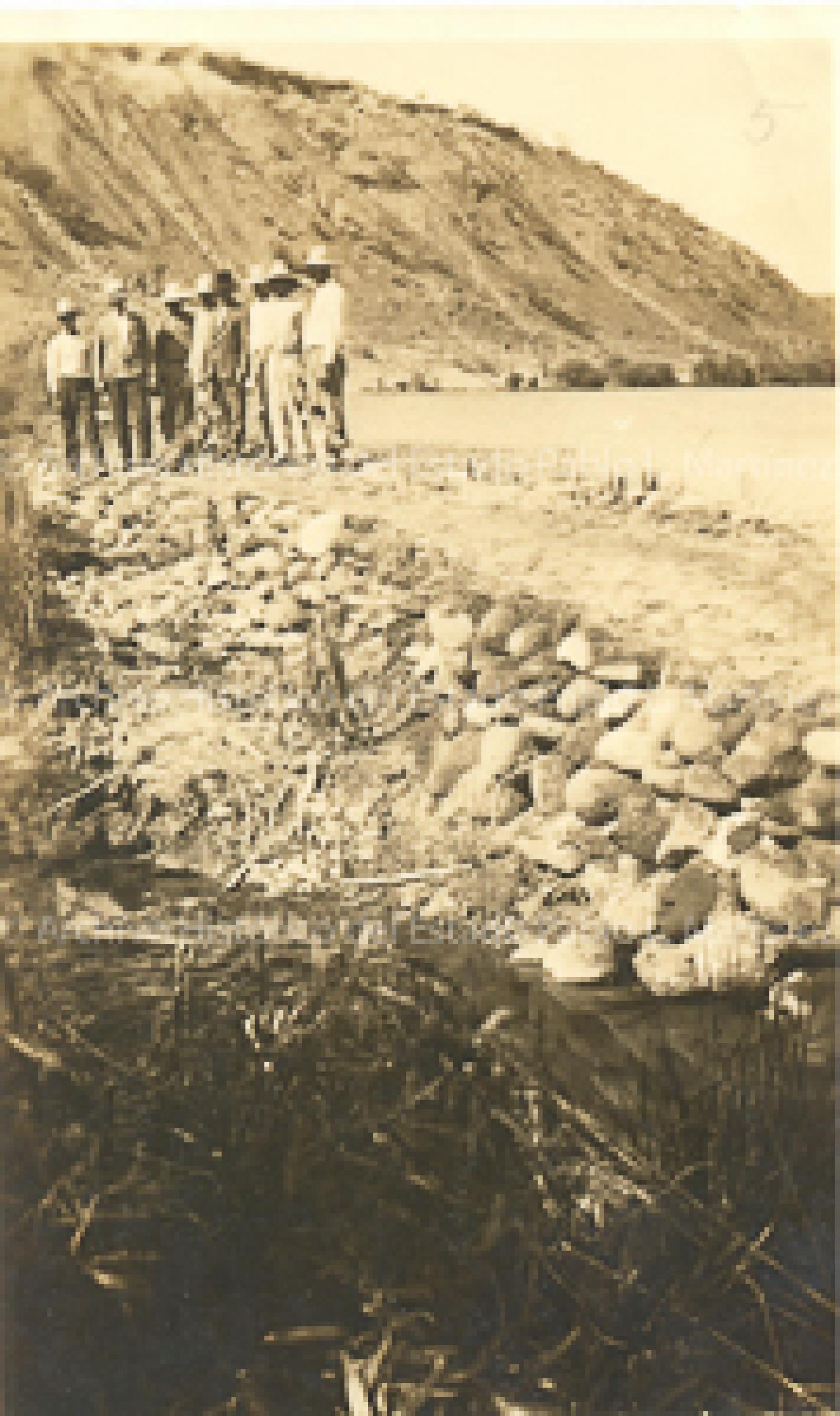 Zanja para encauzamiento de las aguas del río La Purísima.