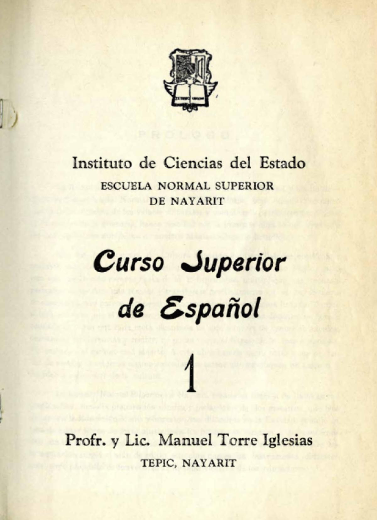 Curso Superior de Español 1