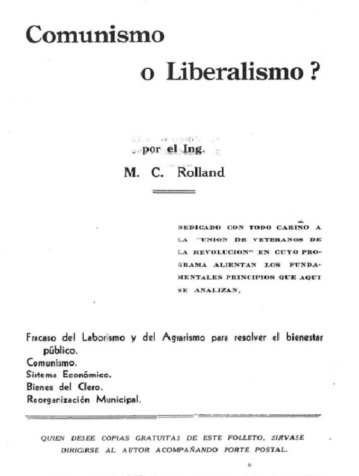 ¿Comunismo o Liberalismo?