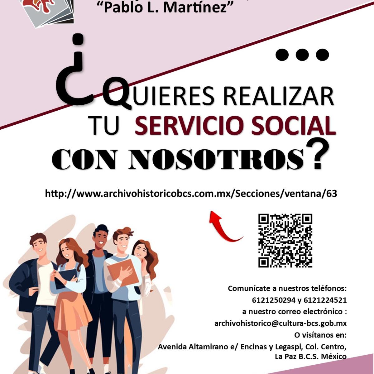 ¿Quieres realizar el servicio social con nosotros?