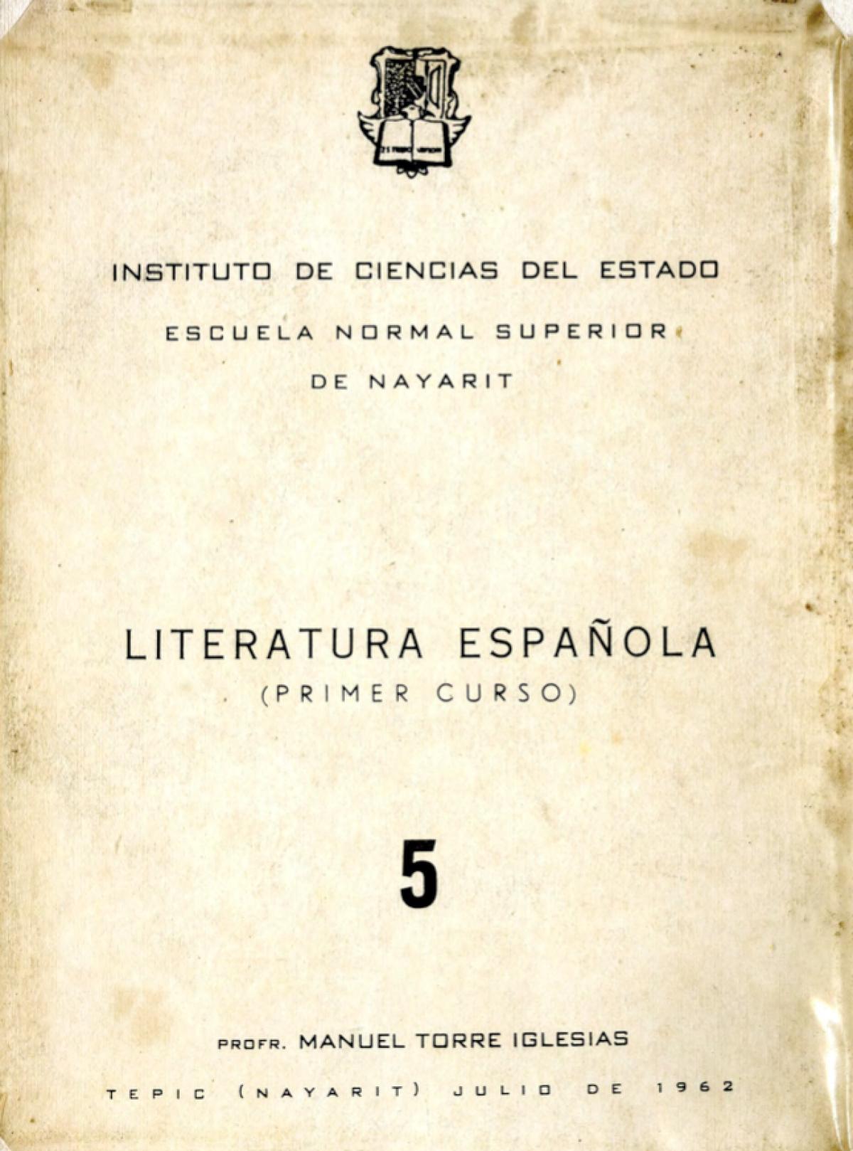 Literatura Española (primer curso) 5