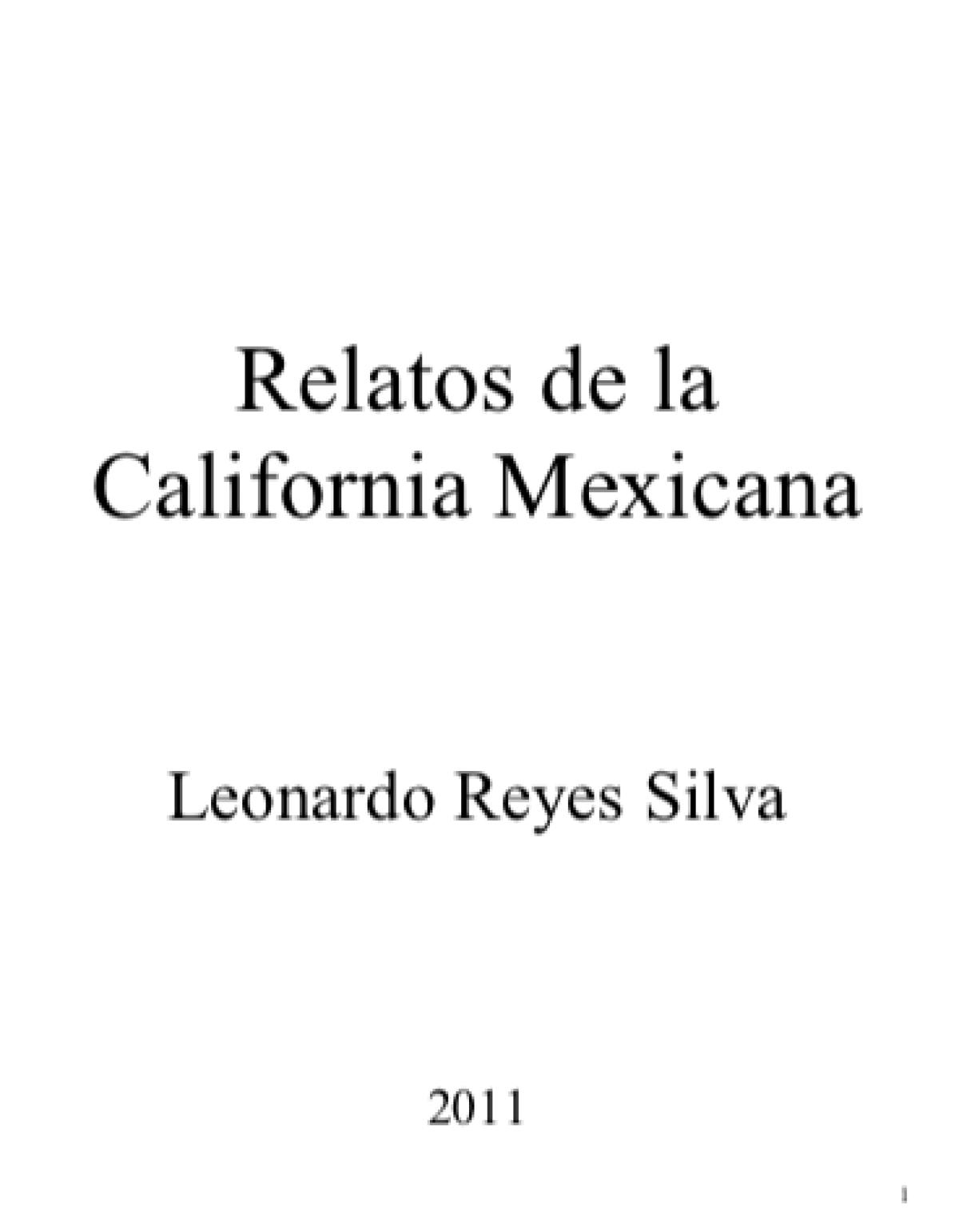Relatos de la California Mexicana